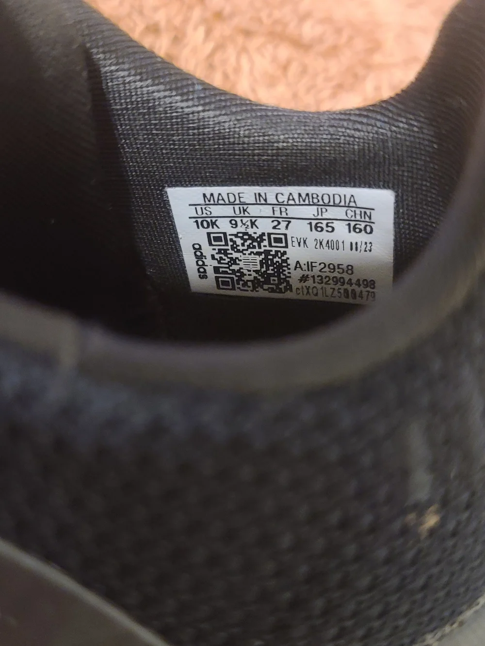 adidas Toddler Black Knit Slip-On Sneakers